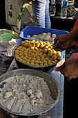 Tents serving all kinds of local cuisine in Malioboro street Yogyakarta. 